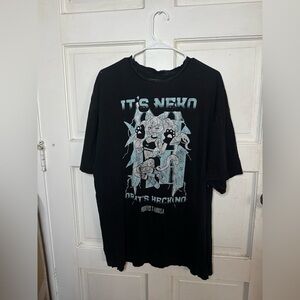 Black Graphic Short Sleeve Tee